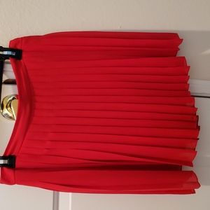 Loft Pleaded Mini Skirt